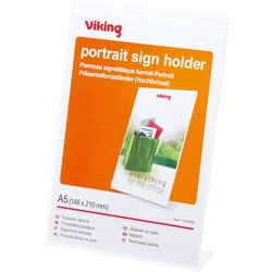 Eenzijdige houder od a5 transprant schuinstaand model