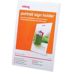 Eenzijdige houder od a4 transprant schuinstaand model