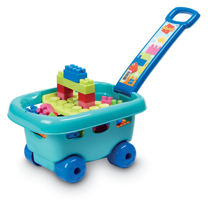 Ecoiffier abrick bouwblokken in opbergwagen - 30dlg.