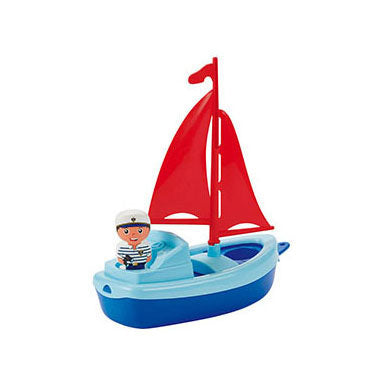 Ecoiffier zeilboot met speelfiguur - 22cm