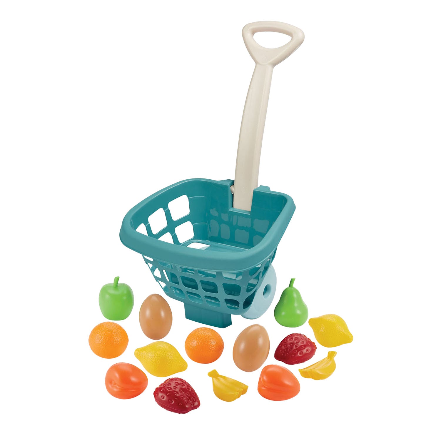 Ecoiffier winkeltrolley met fruit - 14dlg.