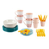 Écoiffier ecoiffier vert azur picknick speelset met kartonnen picknickmand - 32dlg.