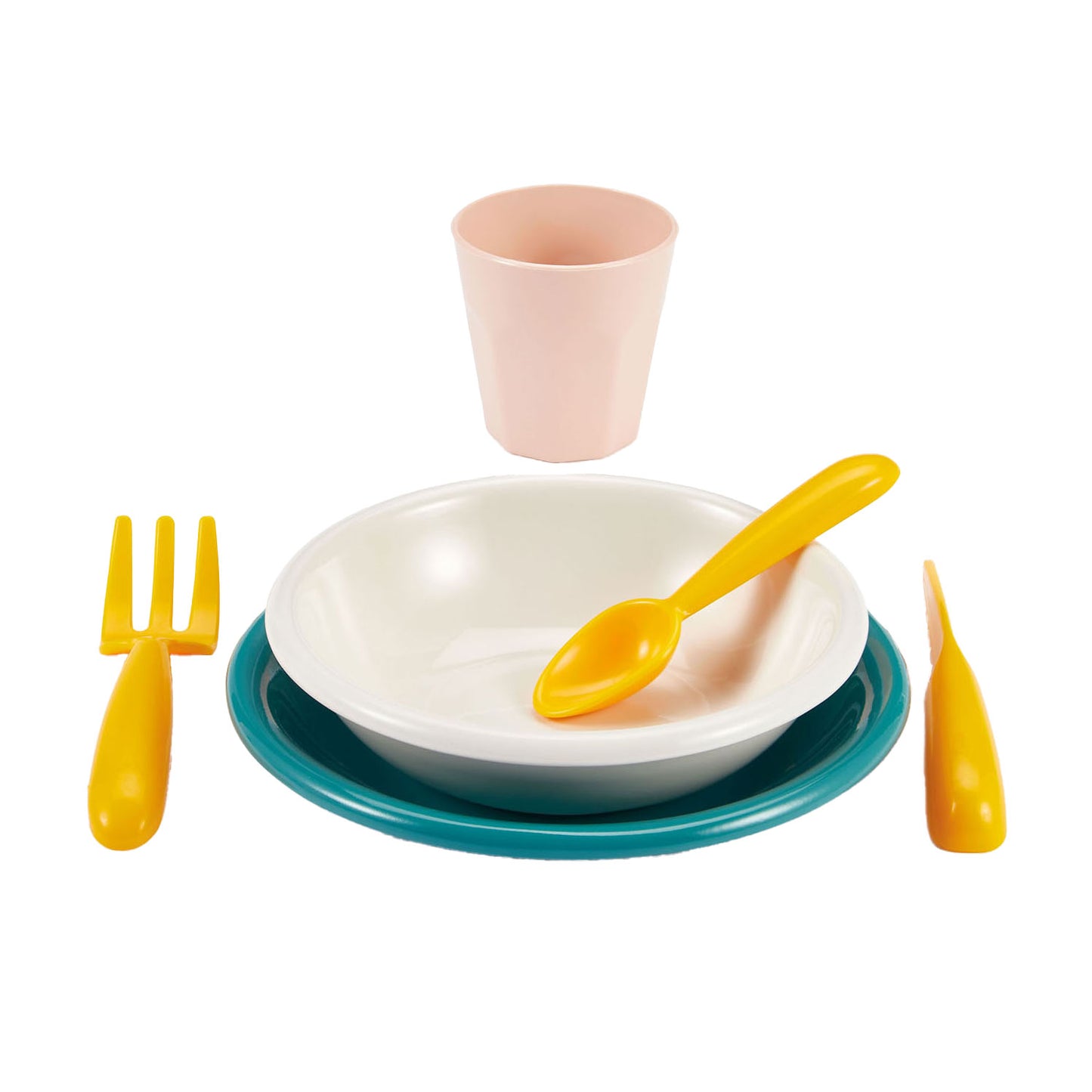 Écoiffier ecoiffier vert azur picknick speelset met kartonnen picknickmand - 32dlg.