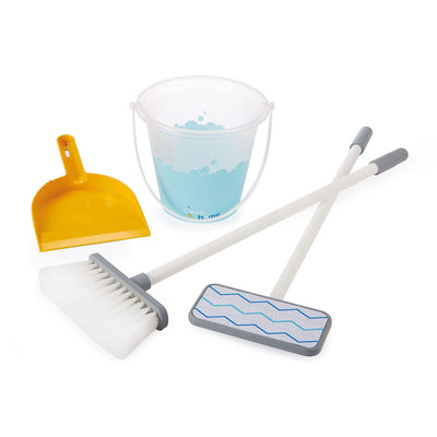 Écoiffier ecoiffier schoonmaak trolley blauw - 5dlg.