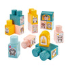Abrick playset ecoiffier train a construre