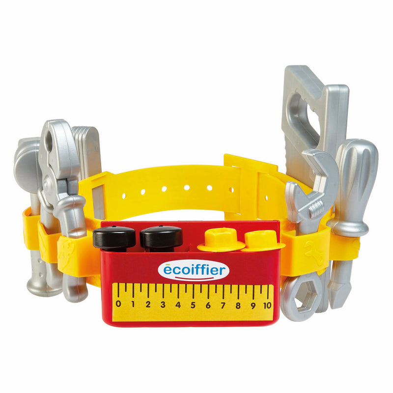Ecoiffier mecanics gereedschapsriem in kofffer met accessoires - 14dlg.