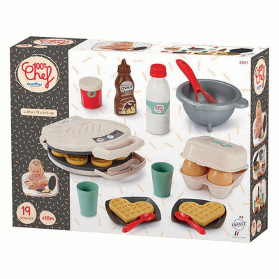 Écoiffier ecoiffier 100% chef wafelijzer - 19dlg.