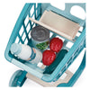 Ecoiffier vert azur gevulde winkelwagen met babypop - 8dlg.