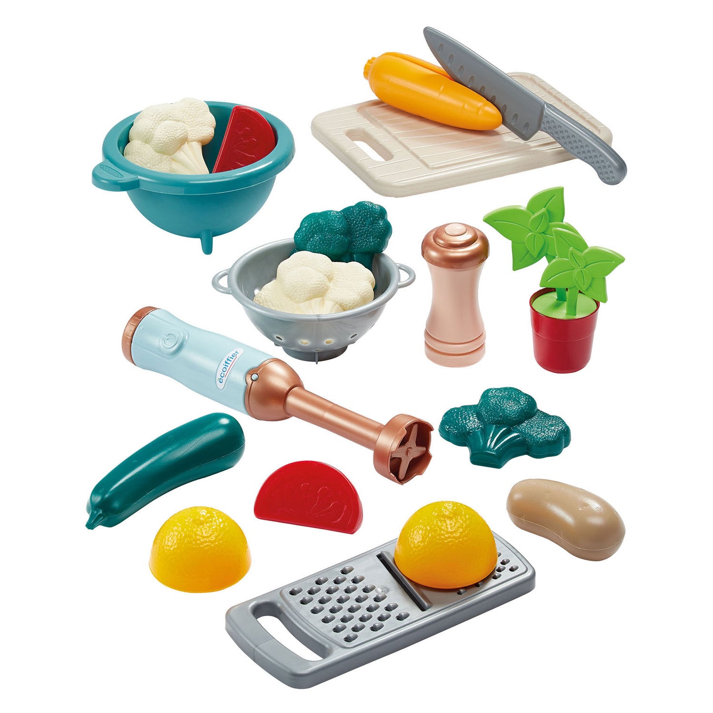 Ecoiffier vert azur soep maken set - 20dlg.