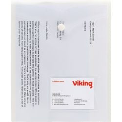 Documentmap od pp 180g m2 a5 21,5x18cm transparant staand cap. 100vel drukknop