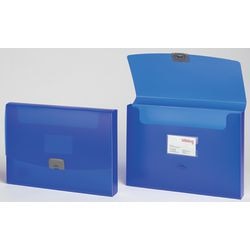 Documentenmappen office depot pp a4 33,5x24cm blauw clipsluiting 250vel
