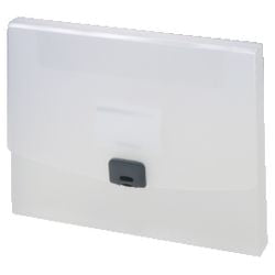 Documentmap od pp a4 33,5x24cm transparant clipsluiting capaciteit 250 vel