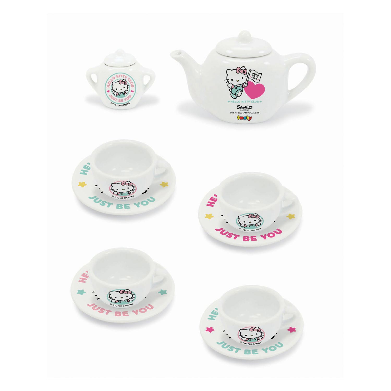 Smoby Hello Kitty Porseleinen Theeset 12dlg.