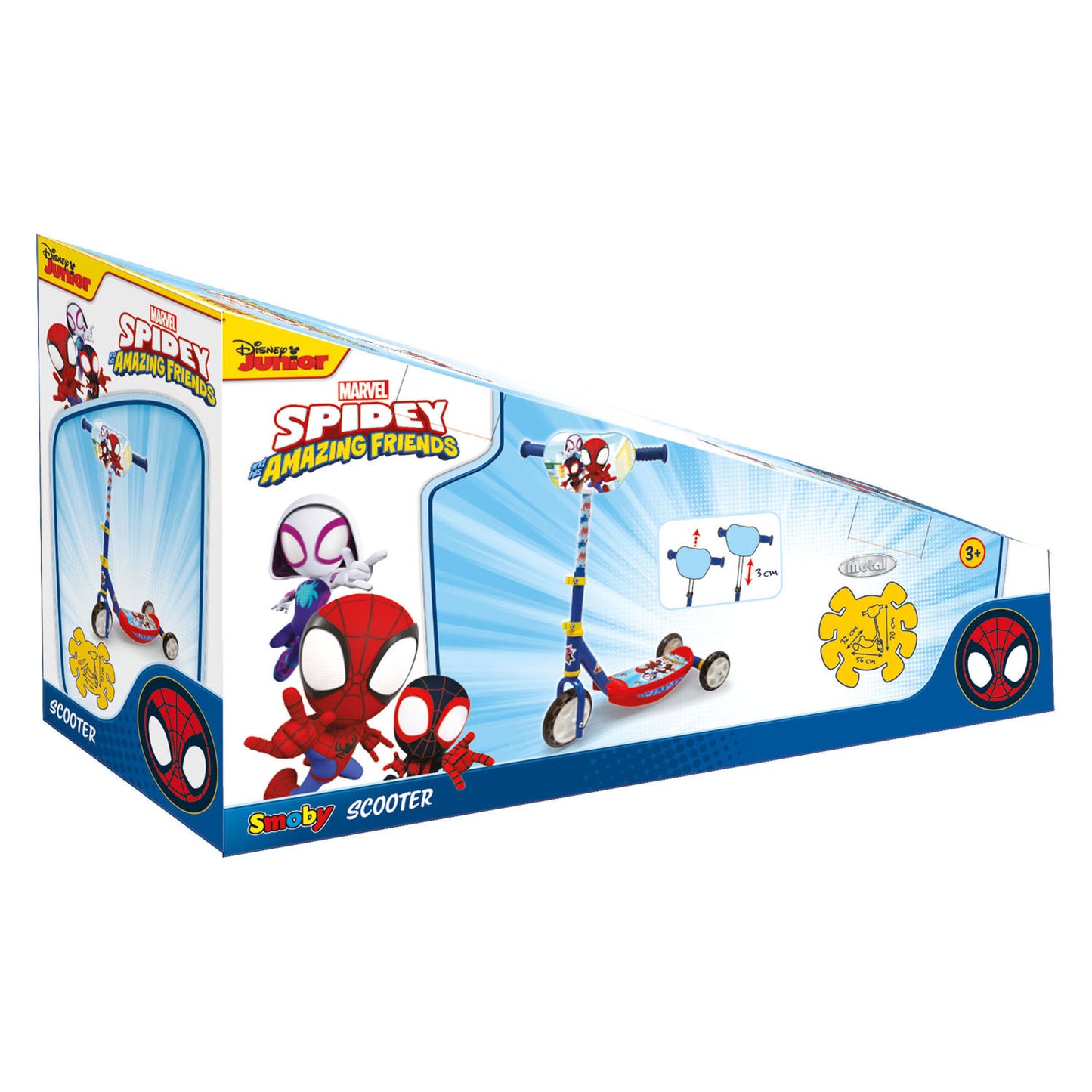 Smoby smoby spidey amazing friends 3-wiel kinderstep