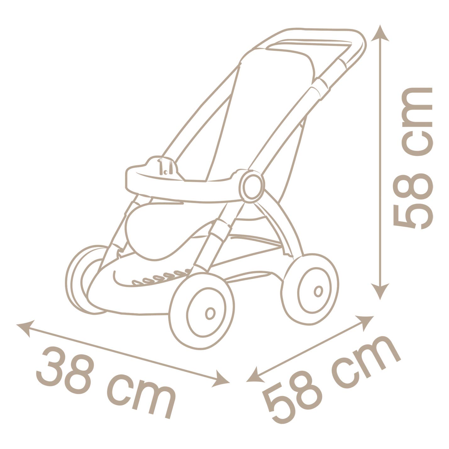 Smoby - Baby Nurse Poppenwagen