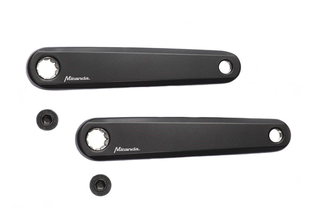 set cranks E-bike aluminium 170 mm zwart