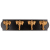 Ootb houten kapstok olifant ca. 48x11x5,5cm