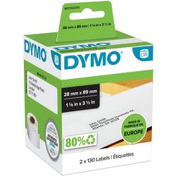 Adresetiketten dymo 99010 89 x 28 mm wit