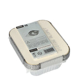 Papstar take-away aluminium schalen 500ml met kartonnen deksel pak a 10st - afbeelding 1