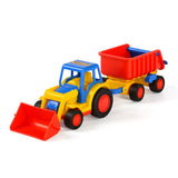 Cavallino basics tractor met shovel en trailer - afbeelding 1