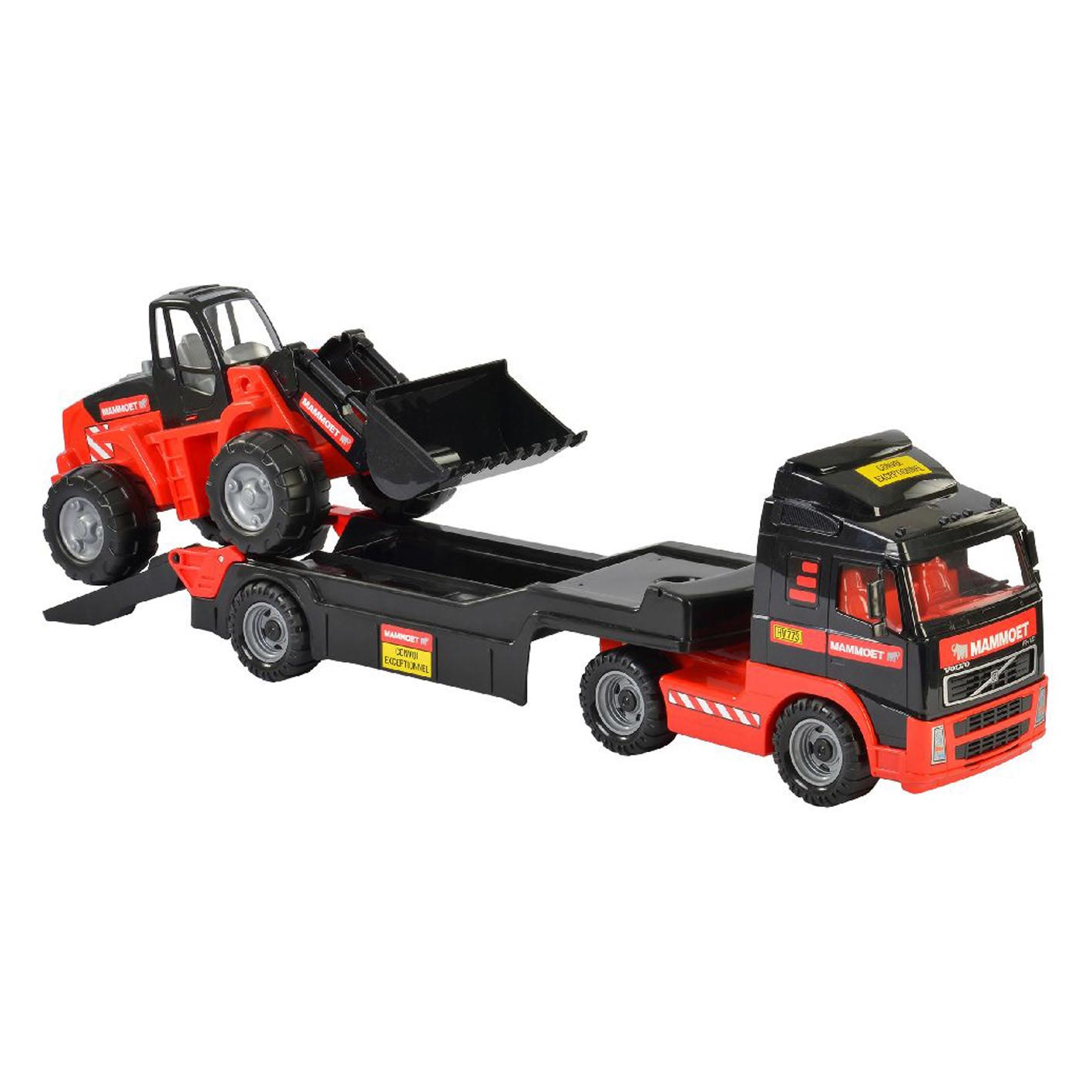 Mammoet toys cavallino mammoet vrachtwagen met aanhanger en graafmachine