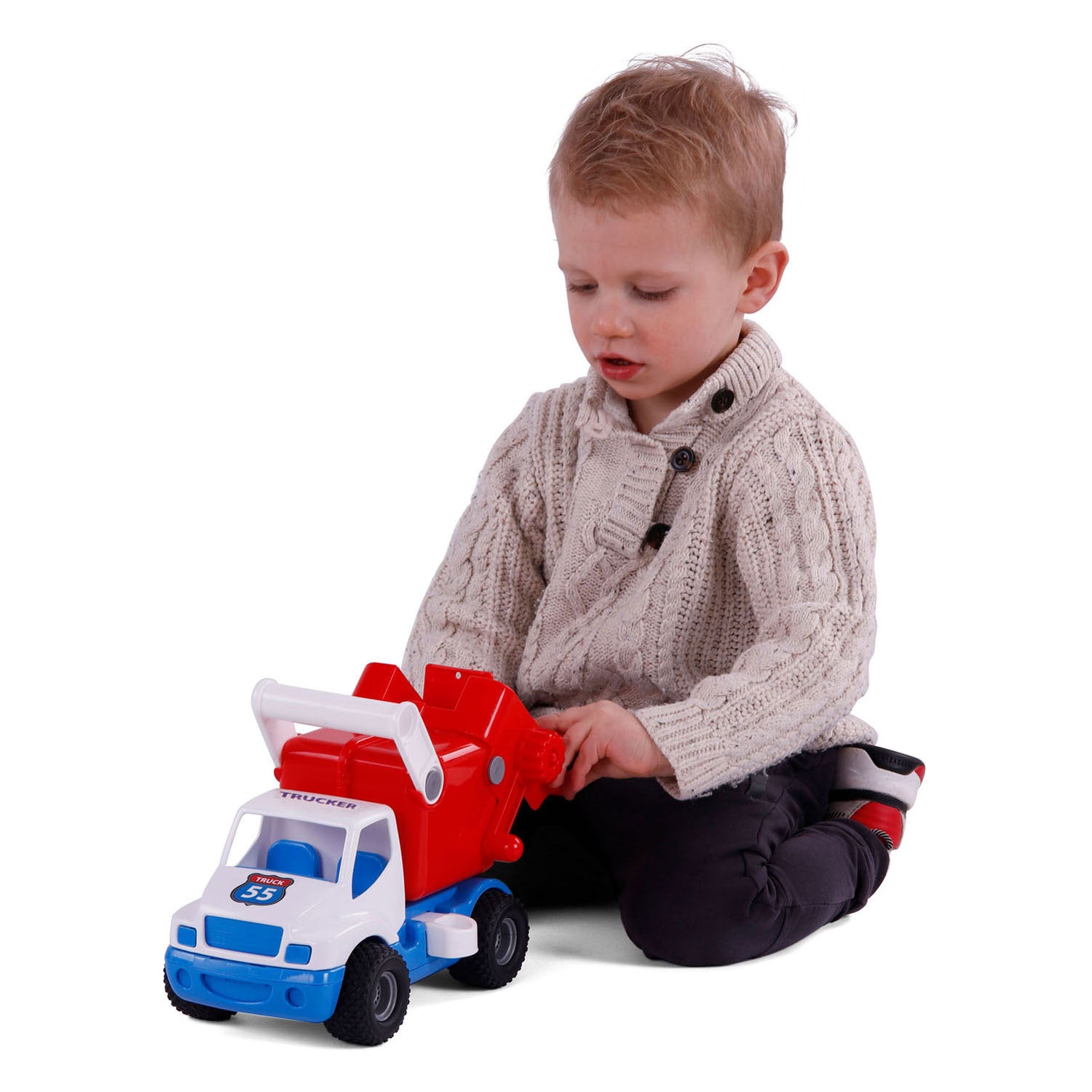 Cavallino grip vuilniswagen met rubberbanden, 29cm