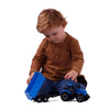 Cavallino Toys Cavallino Tractor met Kiepwagen Aanhangwagen Blauw, Schaal 1:32