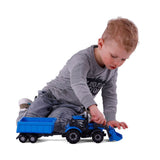 Cavallino tractor met lader en aanhang kiepwagen blauw, schaal 1:32 - afbeelding 4