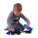 Cavallino tractor met lader en aanhang kiepwagen blauw, schaal 1:32 - afbeelding 5