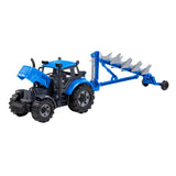Cavallino tractor met ploeg blauw, schaal 1:32 - afbeelding 2