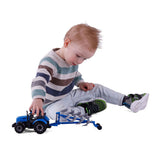 Cavallino tractor met ploeg blauw, schaal 1:32 - afbeelding 4