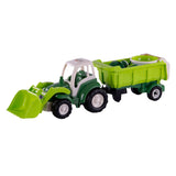 Cavallino xl tractor groen met kiep- aanhangwagen en emmerset, 9dlg. - afbeelding 1