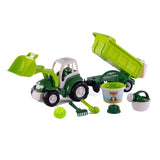Cavallino xl tractor groen met kiep- aanhangwagen en emmerset, 9dlg. - afbeelding 3