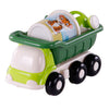 Cavallino strand kiepwagen met emmerset groen, 5dlg.