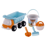 Cavallino strand kiepwagen met emmerset blauw, 5dlg. - afbeelding 2