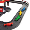 Cavallino racing parkeergarage met 4 verdiepingen en auto's speelset