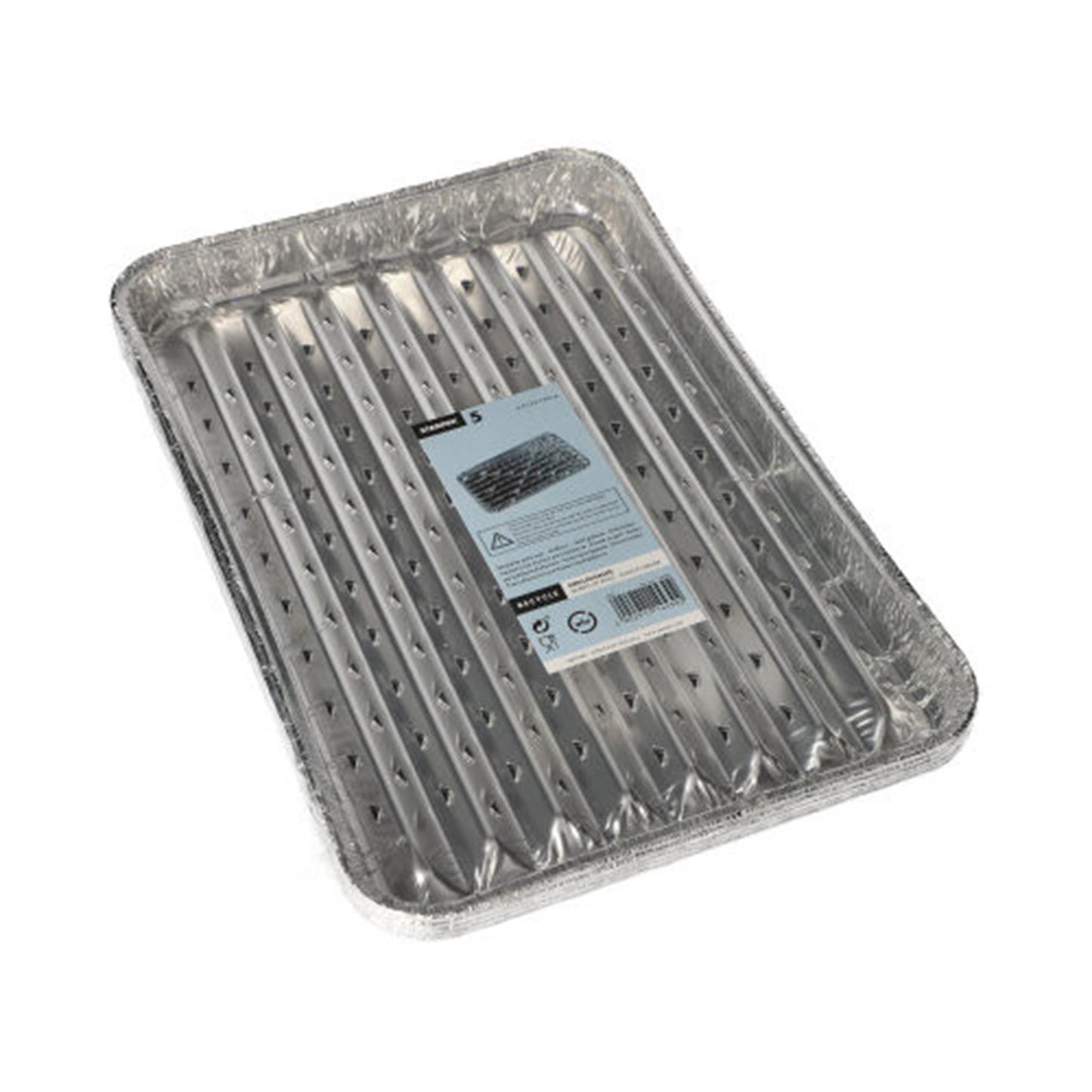 Papstar grillschalen van aluminium pak a 5 stuks 34,5x22,4