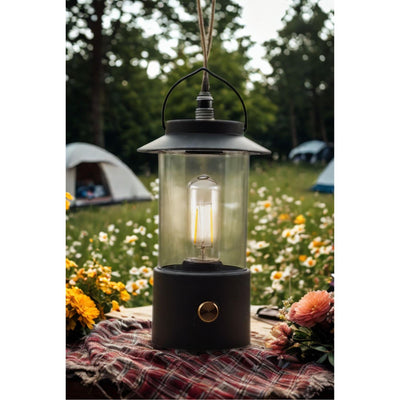 Anna's collection led lantaarn zwart 24x9cm op usb