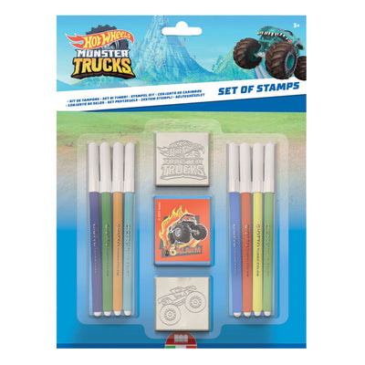 Hot wheels stempelset creatief speelgoed 11-delig voor kinderen.