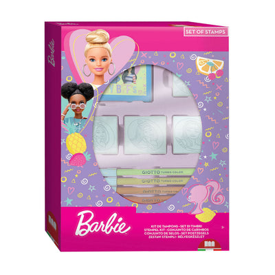 Multiprint barbie stempelset met 4 stempels