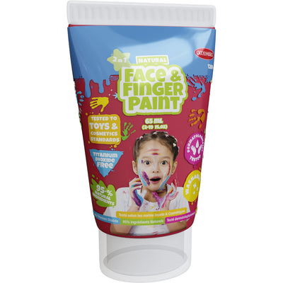 Boti natural face fingerpaint tube rood, 65ml