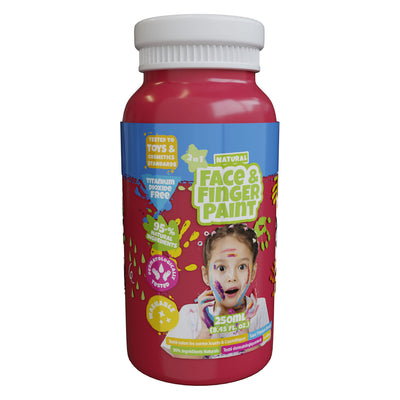 Boti natural face fingerpaint fles rood, 250ml