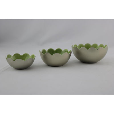 Mansion atmosphere loire votive waxinelichthouder groen set a 3