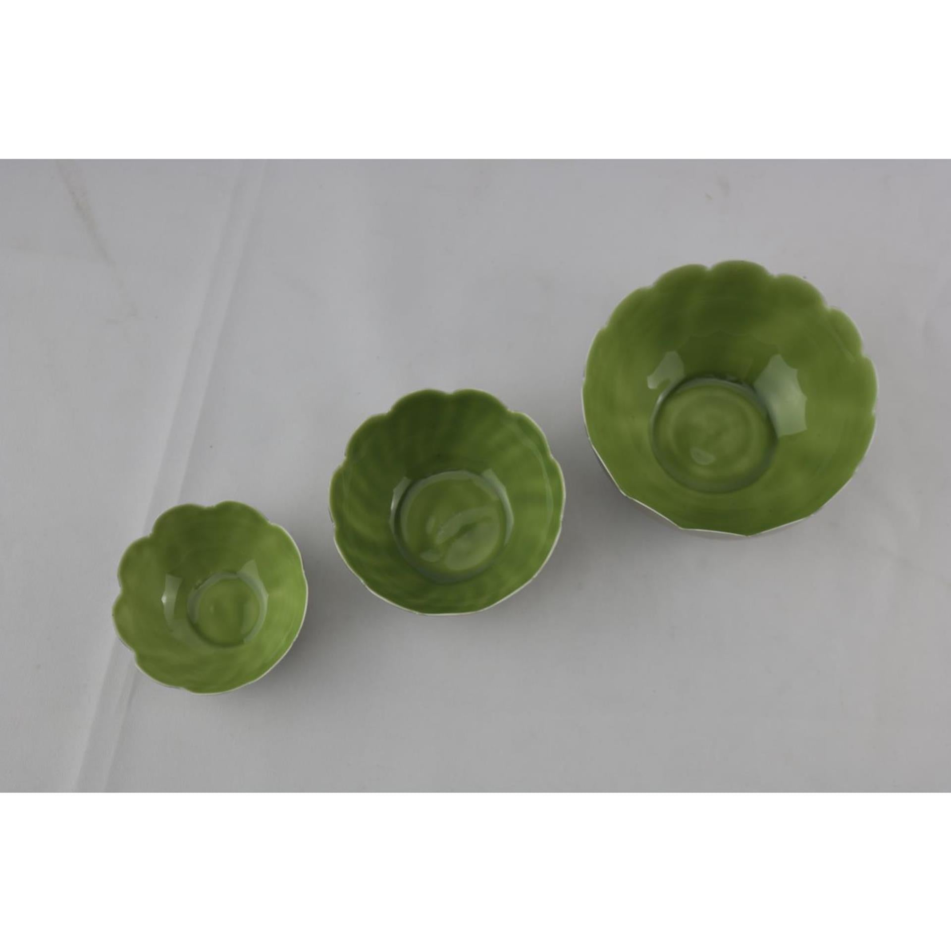 Mansion atmosphere waxinelichthouder groen set a 3