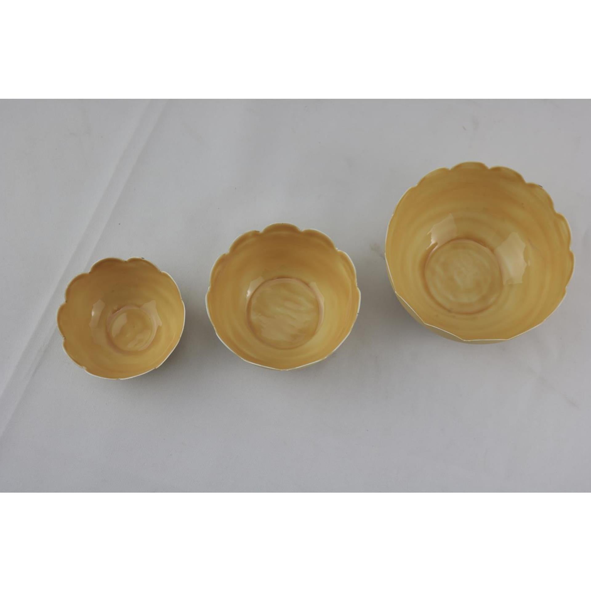 Mansion atmosphere waxinelichthouder beige set a 3