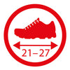 Big schoenbeschermers rood, maat 21-27
