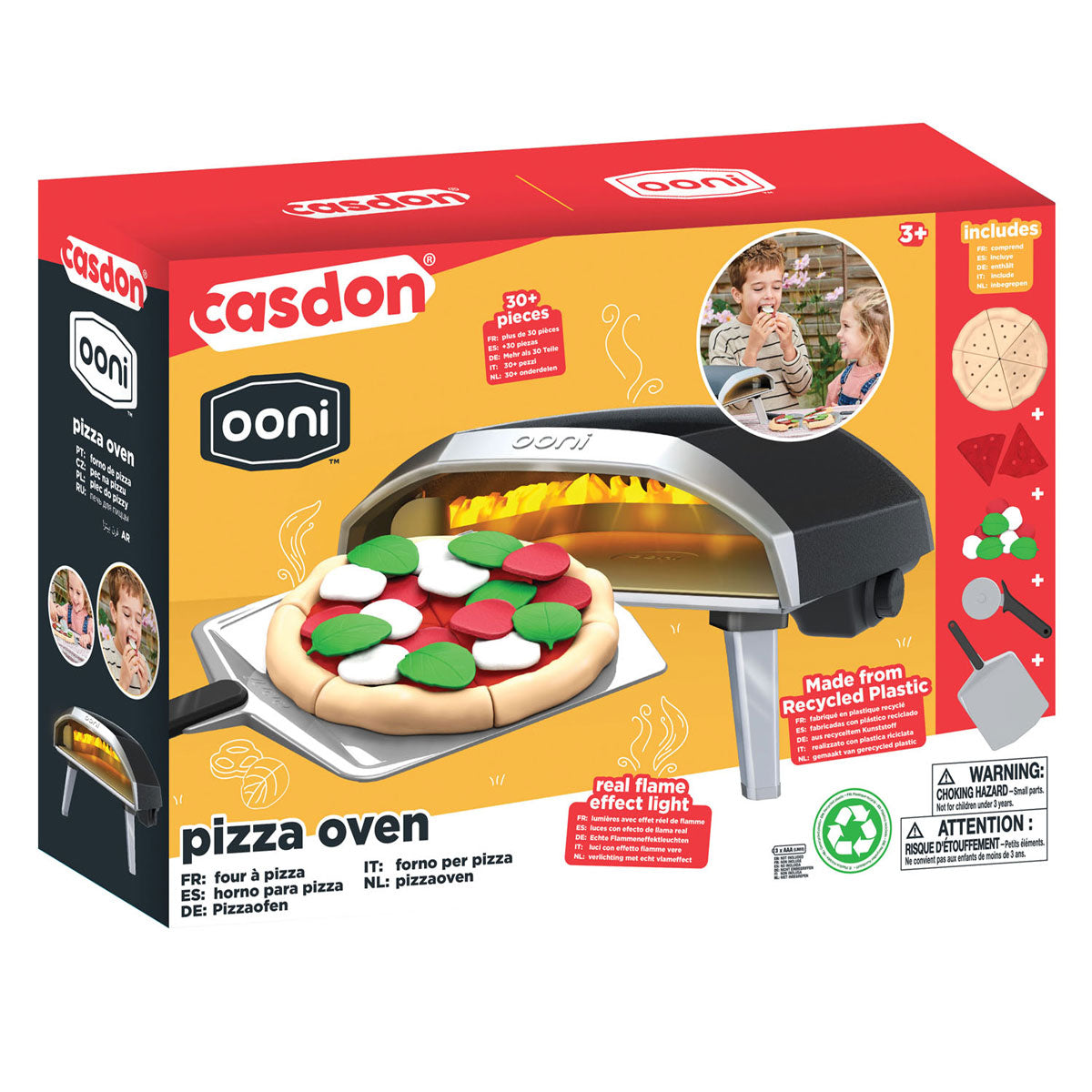 Casdon ooni speelgoed pizza oven – speelset voor kinderen – inclusief accessoires