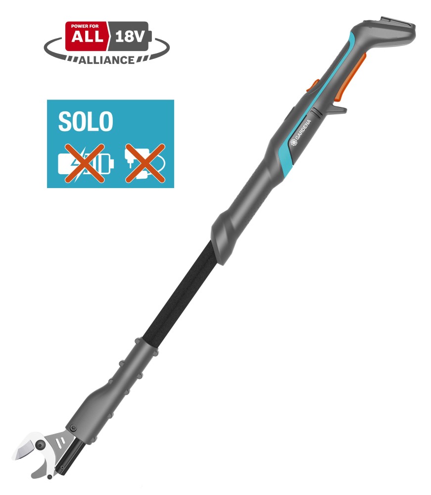 Gardena accu-takkenschaar easycut 110 18v p4a solo boomschaar (donkergrijs turquoise, accu en oplader niet inbegrepen, power for all alliance)