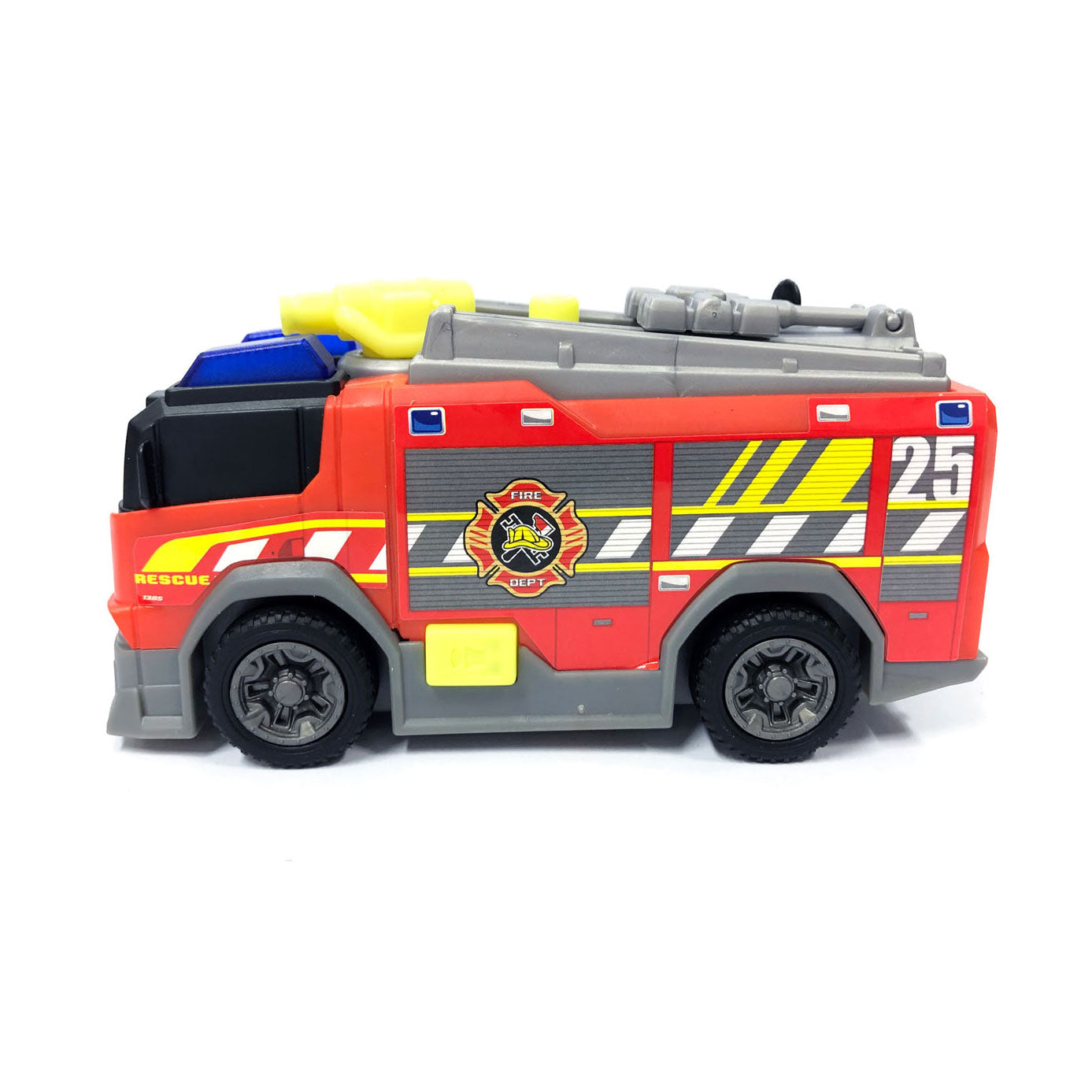 Dickie toys brandweerwagen - 15cm - licht en geluid - speelgoedvoertuig