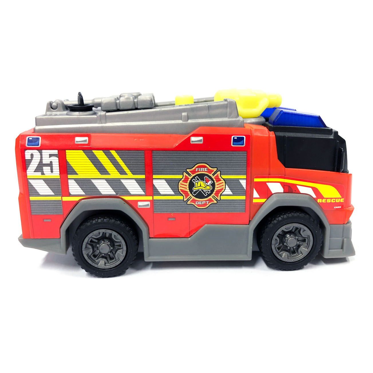 Dickie toys brandweerwagen - 15cm - licht en geluid - speelgoedvoertuig